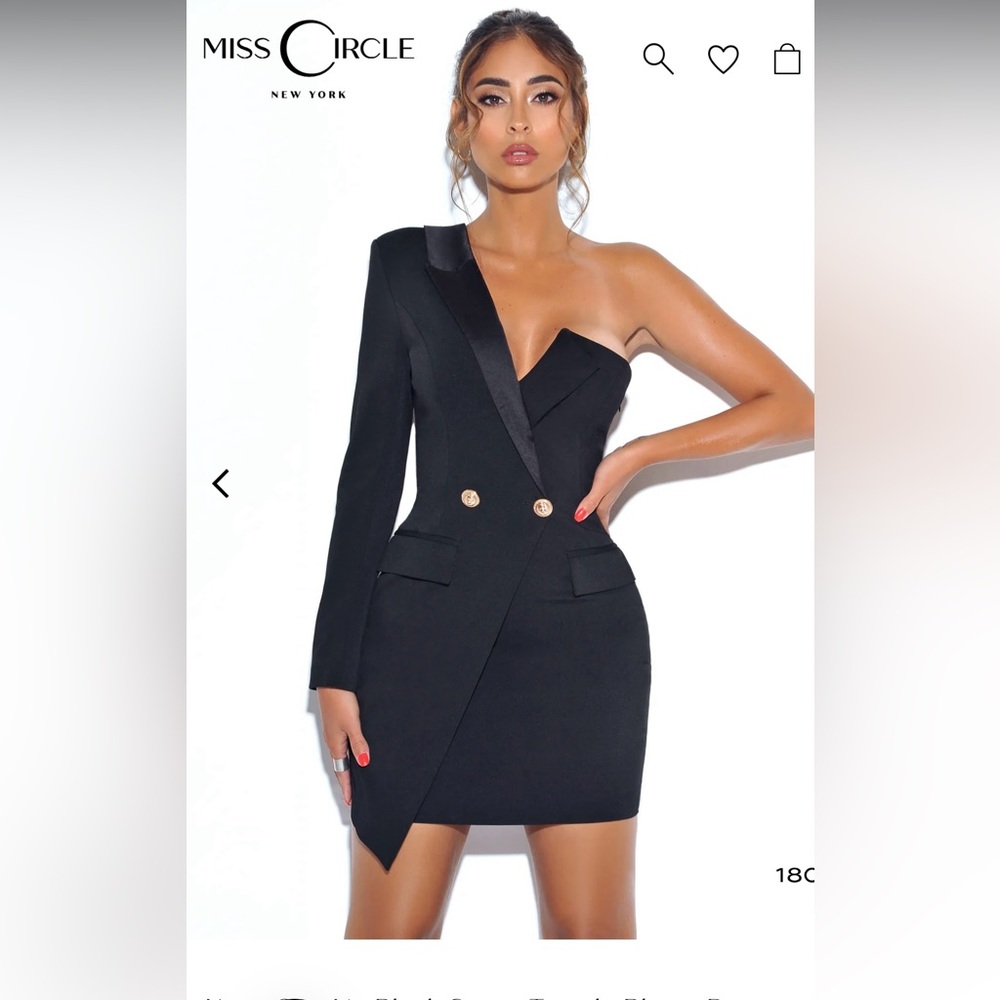 Black Tuxedo mini dress.